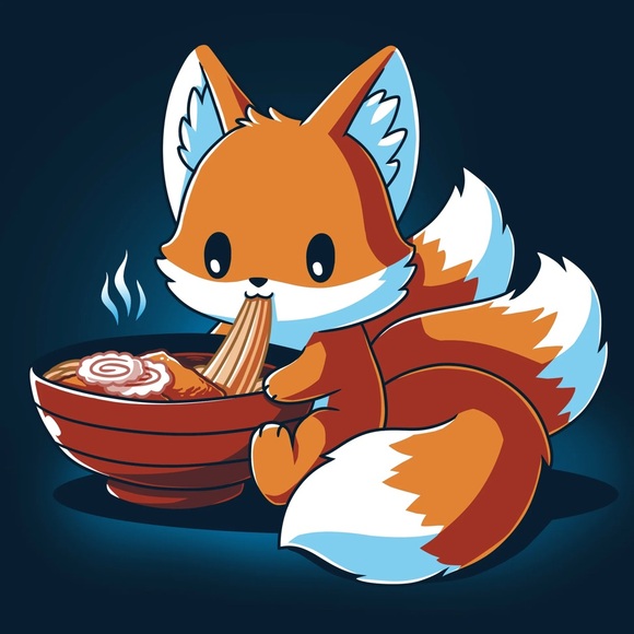 TeeTurtle Fox Sends Noods Graphic Tee Size XL - Picture 7 of 7